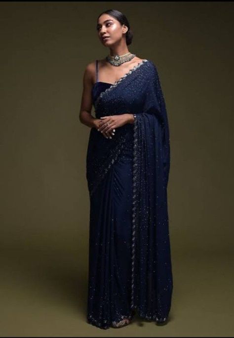 #2 IN HIS SERIES

𝐕𝐢𝐤𝐫𝐚𝐦 𝐒𝐢𝐧𝐠𝐡 𝐑𝐚𝐭𝐡𝐨𝐫𝐞

The elder s… #romance #Romance #amreading #books #wattpad Kundan Embroidery, Navy Blue Saree, Indian Outfits Lehenga, Kalki Fashion, Fancy Sarees Party Wear, Traditional Indian Dress, Scalloped Border, Desi Fashion Casual, Indian Fashion Saree