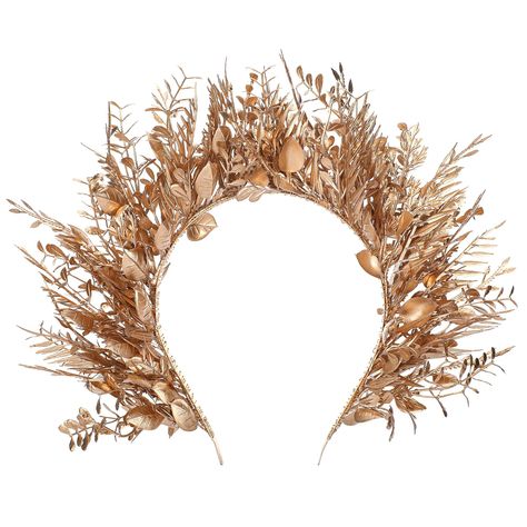 PRICES MAY VARY. Unique Design: The goddess headband features a unique crown-shaped design made with high-quality synthetic leaves that closely resemble real foliage, providing a realistic and natural appearance. Handmade Craftsmanship: Each halo crown is meticulously created by skilled artisans, ensuring a high-quality and personalized piece that stands out. Versatile Usage: This halo headband is perfect for a wide range of events and celebrations, such as weddings, festivals, costume parties, Flower Halo Headband, Head Wreath Wedding, Nature Crown, Fairy Goddess, Flower Crown Bridesmaid, Floral Headdress, Goddess Crown, Headpiece Diy, Whimsical Accessories