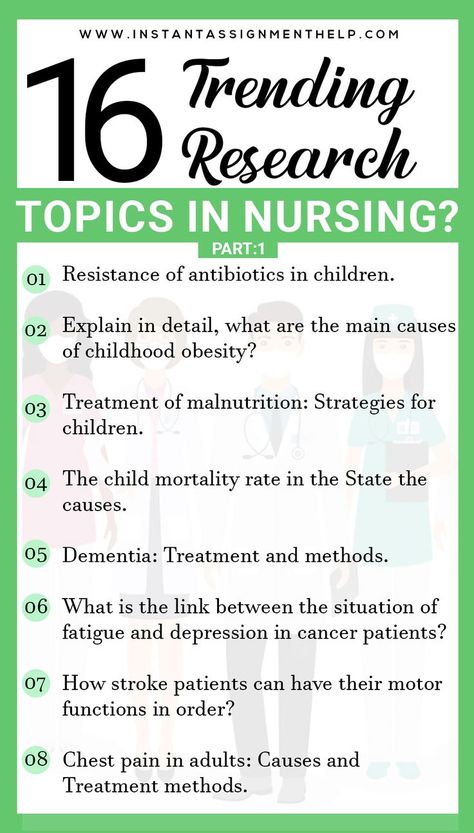 Trending topics for nursing, best nursing topics for assignments Nursing Research Topics, Research Topics, Nursing Courses, Professional Nurse, Nursing Research, College Advice, Medical School Essentials, Childhood Obesity, Writing Assignments