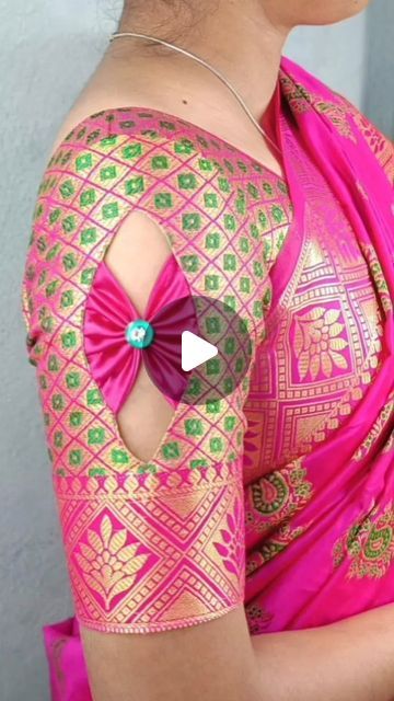 Fancy Blouse Designs Back Neck, Blouse Sleeves Designs Latest Fancy, Hand Designs For Blouses, Blouse Hands Models Latest, Blouse Hand Designs Pattern, Fancy Saree Blouse Designs Latest, Blouse Sleeves Design Latest, Sleeves Design For Blouse, New Model Blouse Designs