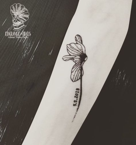 A cyclamen for Gina. Thank you! #cyclamen #flowertattoo #cyclamentattoo #blackwork #blackworktattoo #blackworknow #blackworkillustrations #engraved #engravedcircus #circus #circustattoo #athens #athenstattoo #zografou #zografoutattoo #tattooart #pi #pitheartist #photooftheday #tattoooftheday #tattooedgirls #tattooed #inked #inkedgirls #girlswithink #girlswithtattoos #314 #314tattoos (στην τοποθεσία Engraved Circus Tattoo Parlour) #girlswithink #zografoutattoo #circustattoo #inked #inkedgirls # Cyclamen Tattoo, Circus Tattoo, Tattoo Reference, Tattoo Parlors, Blackwork Tattoo, Inspirational Tattoos, Inked Girls, Lotus Flower Tattoo, Tattoo Art