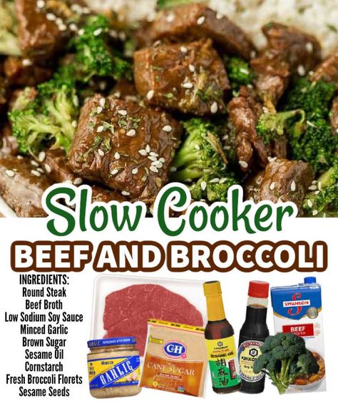 Beef Broccoli Rice Crock Pot, Crockpot Beef Tips And Broccoli, Beef And Broccoli Crock Pot Stew Meat, Beef And Broccoli Recipe Crockpot, Crockpot Broccoli Beef Slow Cooker, Crockpot Stir Fry Beef Slow Cooker, Crockpot Steak Stir Fry, Brocoli Beef Crockpot Recipes, Beef Tips And Broccoli Stir Fry