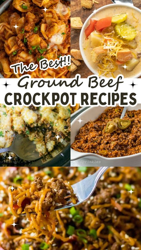 Ground Beef Crockpot Recipes are a real favorite in our house, with its low and slow cooking method, the crockpot is perfect for transforming ground beef into tender, flavorful dishes. Whether you're feeding a hungry family or hosting a casual gathering, these ground beef crock pot recipes are sure to satisfy your taste buds and simplify your cooking process. Healthy Crockpot Ground Beef Recipes, Crock Pot Cooking Ground Beef, Fall Crockpot Recipes Ground Beef, Healthy Ground Beef Crockpot Recipes, Crock Pot Recipes With Ground Beef, Crockpot Recipe Using Ground Beef, Ground Beef Crockpot Recipes Slow Cooker, Ground Beef In Crock Pot, Ground Meat Crockpot Recipes