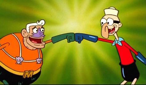 Best Cartoon Duos, Duo Characters, Cartoon Screencaps, Cartoon Duos, Mermaid Man And Barnacle Boy, Mermaid Man And Barnacle, Bf Core, Silly Outfits, Barnacle Boy