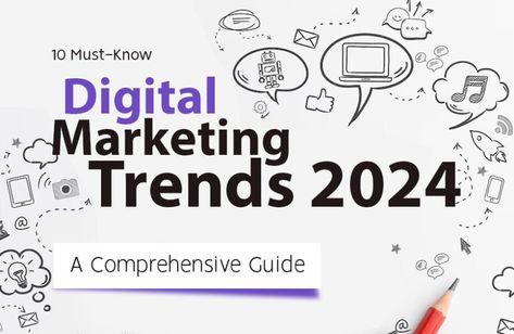 10 Must-Know Digital Marketing Trends for 2024: A Comprehensive Guide Graphic Design Junction Social Commerce, Digital Marketing Trends, Digital Marketing Social Media, Digital Marketing Business, Brand Loyalty, Digital Marketing Tools, Brand Promotion, Digital Strategy, Web Design Trends