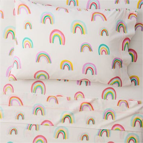 Modern Kids Bedding | West Elm Modern Kids Beds, Kids Sheet Sets, West Elm Bedding, Kids Sheets, West Elm Kids, Kid Rooms, Urban Decor, Modern Rainbow, Rainbow Room