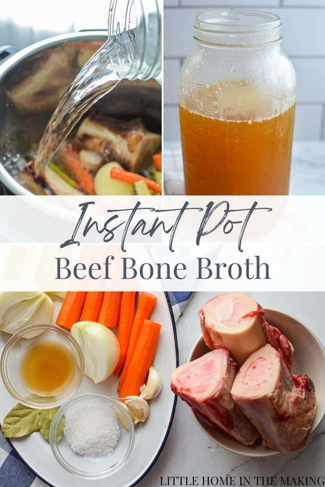 Instant Pot Recipes Beef, Bone Broth Soup Recipes, Instant Pot Bone Broth, Bone Broth Instant Pot, Beef Soup Bones, Benefits Of Bone Broth, Bone Broth Soup, Chicken And Beef, Bone Broth Recipe