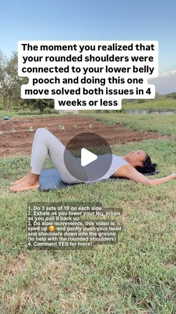 Cert. Mommy Tummy Coach on Instagram: "Rounded shoulders can throw off your whole posture! They cause your pelvis to tilt forward, pushing pressure into your lower abs and pelvic floor. This can lead to a lower belly pooch and a weak or tight pelvic floor...   #diastasisrecti #diastasisrectiexercises #pelvicfloorexercises #fitmom #momlife #mombod #postpartumrecovery #postpartumbodylove #postpartumfitness #postpartumjourney #postpartumexercise #pregnancyworkouts #busymomworkout" How To Slim Hips, Lower Ab Workout Belly Pooch, Tight Pelvic Floor, Busy Mom Workout, Neck And Shoulder Exercises, Lower Belly Pooch, Belly Pooch Workout, Mommy Tummy, Rounded Shoulders