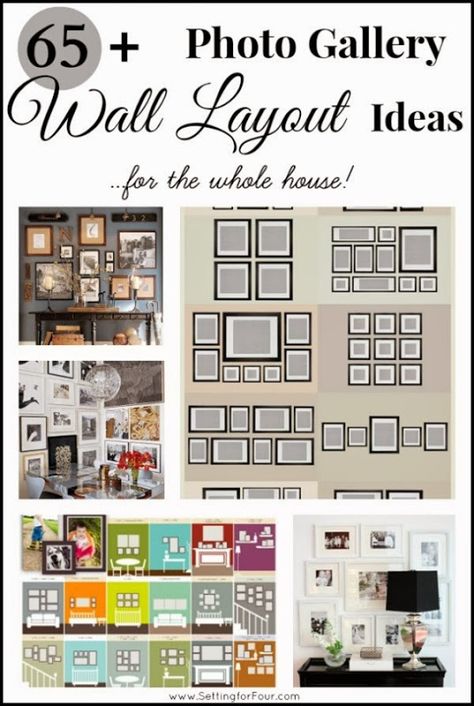 65 Plus Amazing Photo Gallery Wall Layout Ideas ~ For the Whole House at @Setting for Four How To Hang 5 Pictures On Wall Same Size, Photo Galerie Wall, Ideas For Gallery Wall, Large Family Photo Gallery Wall, 8 X 10 Picture Frames On The Wall, Gallery Wall Layout Ideas, Galary Wall, Wall Layout Ideas, Photo Gallery Wall Layout