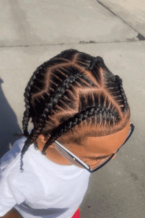 boys braided hairstyles, childrens hair trends, cute kid haircuts Toddler Hairstyles Boy Braids, Black Boys Haircuts With Braids, Boys Hair Styles Kids, Black Boys Hairstyles Braids, Toddler Braids Boy, Easy Boy Hairstyles Black, Easy Boy Braid Styles, Baby Boy Hairstyles Black Braids, Braids For Boys Kids