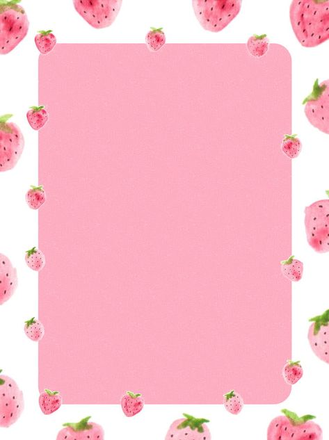 Hand Painted Pink Strawberry Fruit Background Illustration Cute Strawberry Background, Pink Strawberry Background, Strawberry Background Wallpapers, Strawberry Lockscreen, Pink Strawberry Wallpaper, Cute Strawberry Wallpaper, Pink Advertising, Strawberries Background, Strawberry Journal