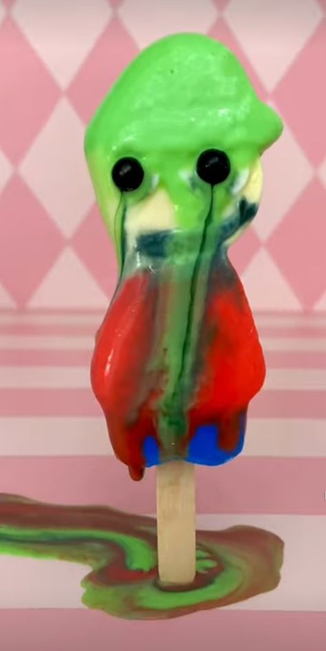 Popsicle Reference, Ice Melting Drawing, Melted Ice Cream Aesthetic, Ice Melting Aesthetic, Melted Popsicle, Melting Popsicle, Ice Cream Pops, Popsicles, Summer Aesthetic