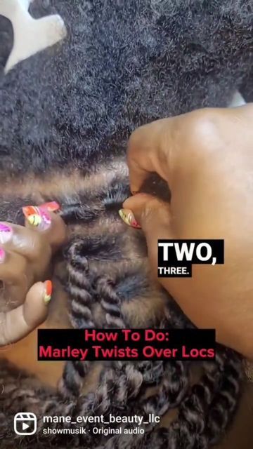 How To Marley Twist Tutorials, Marley Twist On Locs, Marley Twist Hairstyles Over Locs, Marley Twist Over Locs, Marley Twists Over Locs, Marley Twists Updo, Twist Over Locs, Marley Twist Styles, Loc Maintenance