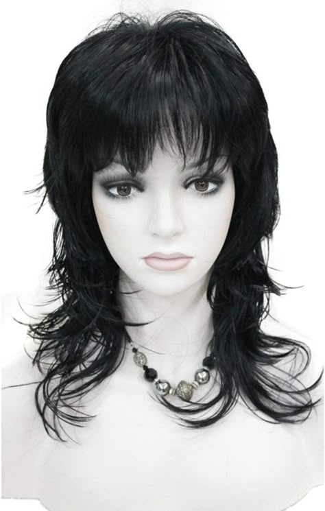 Shaggy Haircuts, Spiky Hair, Hair Stylies, Black Wig, 2020 Trends, Cool Hair, Cut My Hair, Long Wigs, Hair Inspo Color