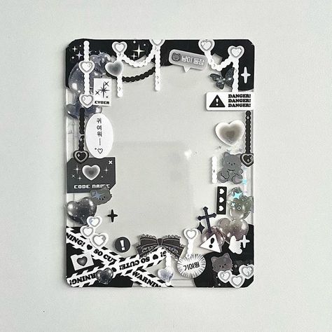 Kpop Top Loader Decor, Photo Card Decoration Kpop, Pc Toploader Deco, Toploader Deco Black, Anime Toploader Deco, Photocard Deco Ideas, Deco Toploader Ideas, Pc Decoration Kpop, Top Loader Deco Kpop