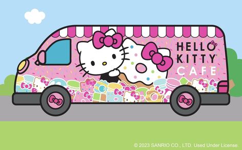 Hello Kitty Cafe Truck, Cafe Truck, Kitty Cafe, Hello Kitty, Kitty, Cafe, Trucks