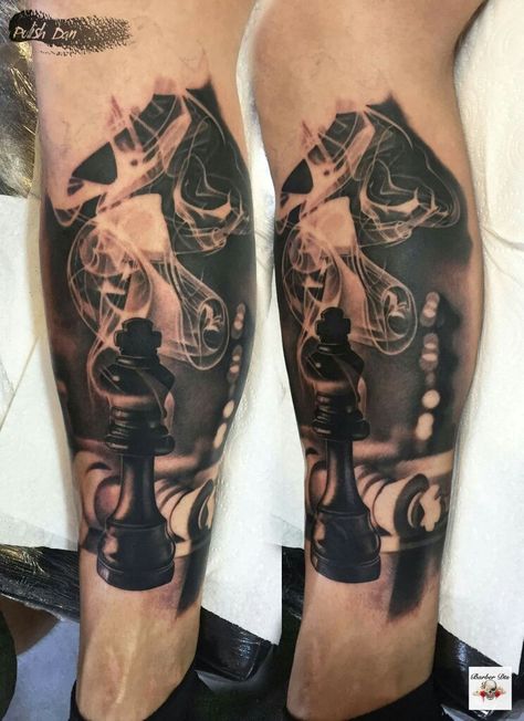 Chess Tattoo Ideas For Men, Checkmate Tattoo, Chess Tattoo Design, Tattoo Chess, Inside Bicep Tattoo Mens, Inside Bicep Tattoo, Chess Piece Tattoo, Chess Tattoo, Girl Thigh Tattoos