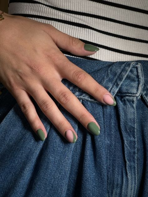 Nails khaki fall inspo jeans aesthetic Khaki Nails, Nail Inspo, Nails Inspiration, Nails