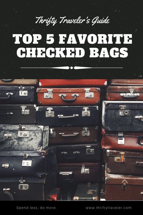 Don't miss our guide to the best five checked luggage pieces. #TravelHack #TravelTip Pack Like A Pro, Checked Baggage, Packing Organizers, Best Carry On Luggage, Checked Luggage, Best Luggage, Top Five, Packing Tips For Travel, Air Travel