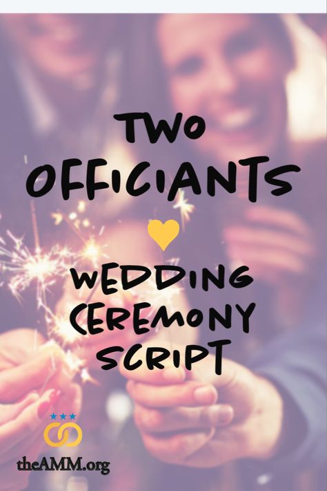 Wedding Officiant Speech Ideas, Officiate Wedding Script, Two Wedding Officiants, Wedding Ceremony Introduction, Fun Wedding Officiant Script, Officiating A Wedding Script, Wedding Officiant Script Short, Officiant Wedding Script Blended Family, Officiant Speech Template