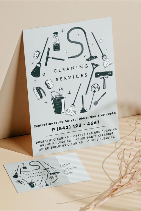 Mobile Cleaning Business, Cleaning Company Flyer Ideas, Cleaning Business Cards Zazzle, Cleaning Flyers Template, Cleaning Business Advertising Ideas, Cleaning Services Business Cards, Cleaning Company Business Cards, Cleaning Cards Business Ideas, Cleaning Business Flyers Ideas