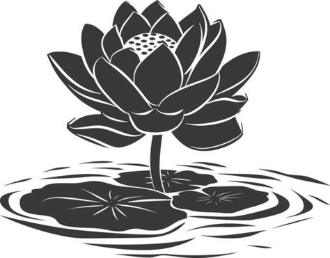 AI generated Silhouette lotus flower in the water black color only 42557620 Vector Art at Vecteezy Flower In The Water, Tree Saw, Wedding People, Heart Tree, Cityscape Photos, Logo Banners, Nature Backgrounds, Heart With Arrow, Background Banner