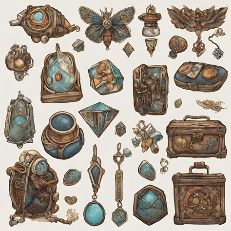 Ancient Relics Ancient Instruments, Objects Aesthetic, Ancient Relics, Magic Items, Fantasy Magic, Artifacts