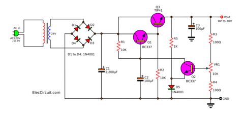 Inverter Circuit Diagram, Simple Electronic Circuits, Simple Electronics, Power Supply Circuit, Block Diagram, Circuit Diagram, Electronics Circuit, Voltage Regulator, Diode