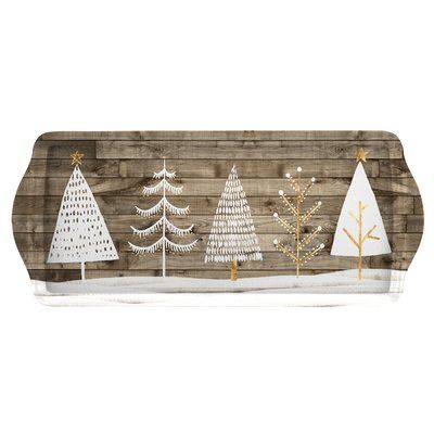 Christmas Sandwiches, Christmas Serving Tray, Serving Dishes Set, Sandwich Tray, Christmas Platter, Sandwich Trays, Christmas Tray, White Christmas Trees, Wood Tray