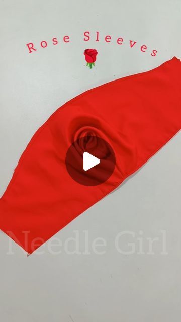 Needle Girl on Instagram: "Viral Rose Sleeves Tutorial 

#design #designerwear #fashion #designerwear #instareels #instagram #explorepage" How To Cut Sleeves, Sleeves Tutorial, Blouse Pattern Free, Blouse Tutorial, Tassels Tutorials, Rose Sleeve, Sewing Sleeves, Easy Diy Clothes, Blouse Design Images