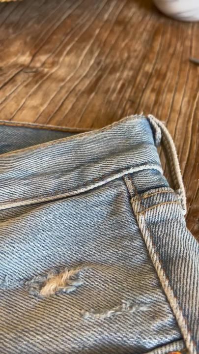 TikTok · loren herrera Tightening Jeans, Mom Checklist, Cinch Jeans, Sewing Machine Cover, Recycled Fashion, How To Hem Pants, Diy Life Hacks, Wide Pants, Diy Hacks