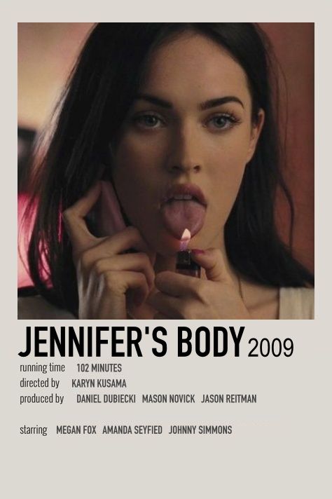 Jennifers Body Movie, Jennifer’s Body, Poster Polaroid, Indie Movie Posters, Adam Brody, The Truman Show, Iconic Movie Posters, Movie Card, Girly Movies