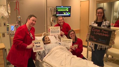 ‘Escape room’ being used to train nurses at IU Health | WTTV CBS4Indy Nursing Escape Room Ideas, Medical Escape Room Ideas, Infection Preventionist, Escape Room Template, Health Science Classroom, Nurse Games, Escape Room Ideas, Room Template, Nursing Labs