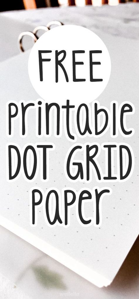 My dot grid printable paper is free for you to download! It looks just like dot grid paper like you might find in a bullet journal. I created it so that I could practice making my bullet journal spreads, and it works great for that! The dots on this paper are nice and light, not too large, and nice and… Bullet Journal Grid, Grid Printable, Grid Paper Printable, Dotted Bullet Journal, Free Paper Printables, Dot Grid Paper, How To Bullet Journal, Create Your Own Planner, Digital Bullet Journal