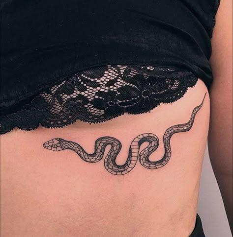 Tattoo Kiss, Underboob Tattoo Designs, M Tattoos, Forearm Band Tattoos, Discreet Tattoos, Dainty Tattoos, Snake Tattoo, Hip Tattoo, Dope Tattoos