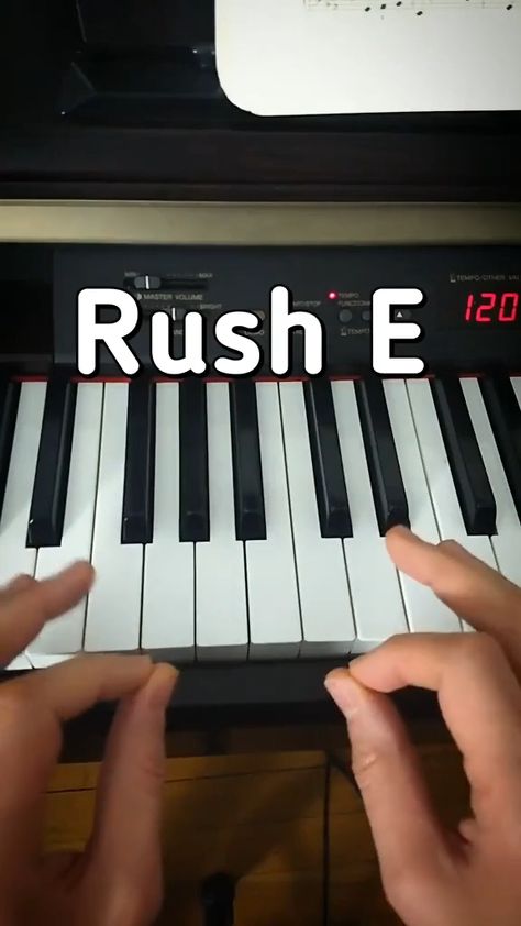 Rush E - Piano Tutorial🤗🎹 Piano Songs Chords, Learn Piano Notes, Piano Songs Sheet Music, Piano Tutorials Songs, Piano Songs For Beginners, Piano Sheet Music Letters, Piano Music Easy, Piano Notes Songs, Piano Music Lessons