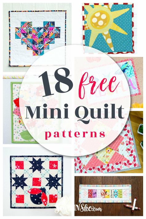 Free Mini Quilt Patterns, Gnome Forest, Free Sewing Patterns For Beginners, Sewing Patterns For Beginners, Triangle Quilt Pattern, Lunar Landing, Postage Stamp Quilt, Mini Quilt Patterns, Butterfly Quilt