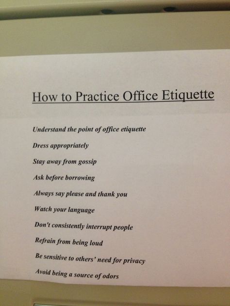 Work Place Etiquette Work Etiquette Quotes, Business Etiquette Tips, Office Etiquette Rules, Work Email Etiquette, Disc Activities, Interview Etiquette, Workplace Etiquette, Office Etiquette, Email Like A Boss