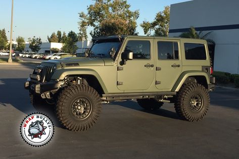 Jeep Patriot Lifted, Green Jeep Wrangler, Diy Jeep, Jeep Wrangler Lifted, Green Jeep, Badass Jeep, Army Colors, Vehicle Wrap, Jeep Jeep