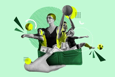 What to Know About the Pay Gap in College Sports Sport Design Graphic, Collage Sport, Sports Collage, Mv Aesthetic, Christmas Brochure, Digital Media Art, Jeff Jones, Track Meet, College Aesthetic