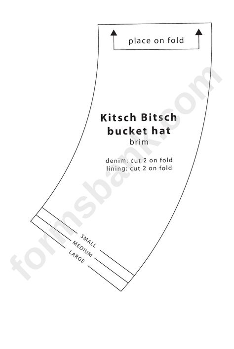 Bucket Hat Pdf, Birthday Hat Pattern, Bucket Hat Template, First Birthday Hat, Leather Bucket Hat, Hat Template, Bucket Hat Pattern, Sewing Hats, First Birthday Hats