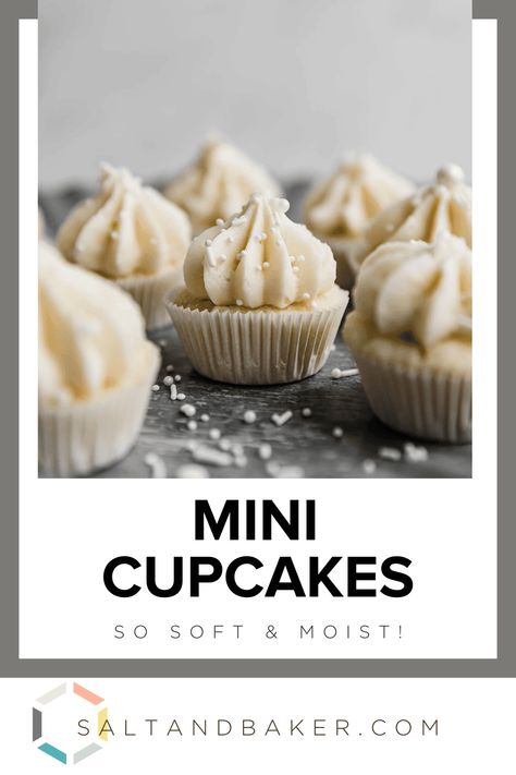 Mini Cupcakes Bridal Shower Mini Cupcakes Ideas, Tea Party Mini Cupcakes, Best Mini Cupcakes, Filled Mini Cupcakes, Easy Mini Cupcake Recipe, Mini Cupcakes For Wedding, Best Mini Cupcake Recipe, Mini Cupcake Decorating, Anniversary Cupcake Ideas