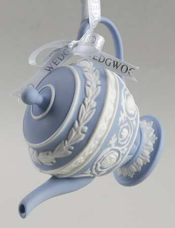 Wedgwood Iconic Collection at Replacements, Ltd Shape Christmas Tree, Wedgewood China, Teapot Ornament, Wedgwood Pottery, Wedgwood China, Blue Christmas Decor, Wedgwood Blue, Baccarat Crystal, Chocolate Tea