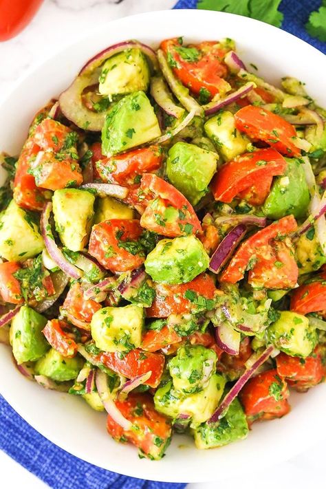 Avocado Onion Tomato Salad, Single Ingredient Foods, Mexican Tomato Salad, Avocado Salad Recipes Easy, Salad With Avocado Recipes, Avacodo Salad, Tomato And Avocado Salad, Tomatoes Soup, Avocado Salads