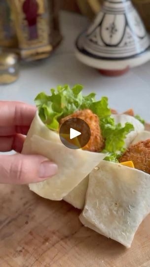 2.1K views · 10K reactions | Mini Chicken Wraps

Ingredients:
🌯 Tortilla wraps
🍗 Crispy chicken or nuggets
🥗 Lettuce
🥪 Mayonnaise
🧀 Cheese slices

Preparation:

1.	Lay a tortilla on a work surface and cut it into 4 pieces.

2.	Place a layer of lettuce in the center of each tortilla piece.

3.	Add some pieces of crispy chicken or nuggets.

4.	Put a cheese slice on top.

5.	Add a dollop of mayonnaise.

6.	Roll the tortilla into a wrap.

Follow @hersavorybite for more cooking fun!

📹 @aminab120

#wrap #chickenwrap #miniwraps #appetizers #appetizersideas #chicken #partyfood #partyfoodideas | What to Cook, Bake, Eat & Drink 👨🏻‍🍳 | Giada Brincè · Reason Mini Wraps For Party, Mini Wraps Snacks, Mini Chicken Wraps, Crispy Chicken Wraps, Cook Ideas, Cheese Slice, Snack Wrap, Bbq Dishes, Broccoli Soup Recipes