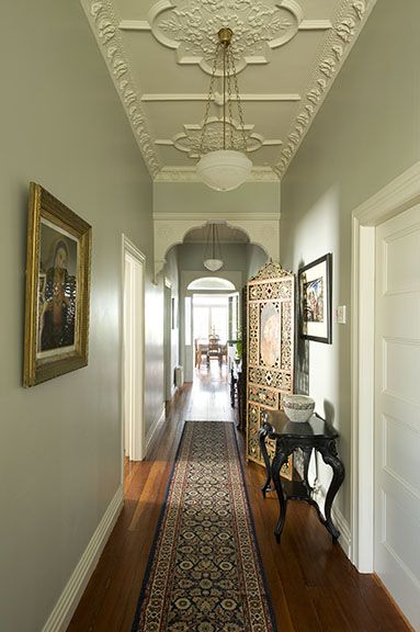 100 year old villa renovation, beautiful hallway 100 Year Old Home Decor, Old House Hallway, 1900s Interior Design Old Houses, 100 Year Old House Decor, 100 Year Old House Renovation Ideas, Old Homes Interior, Old Victorian Homes Interior, Old House Decorating, Old Home Decor