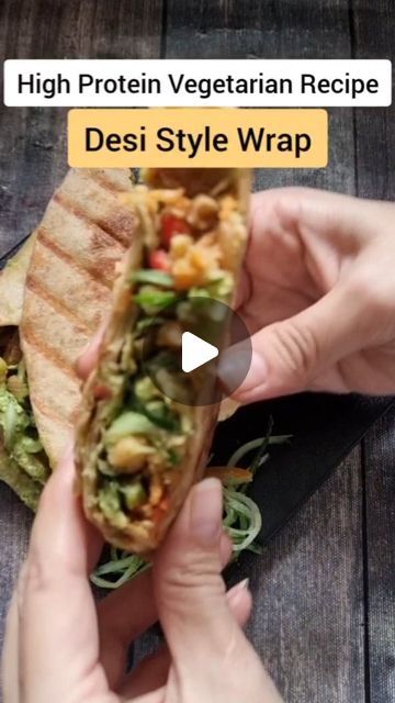 Healthy Vegetarian Meal Ideas, Tortilla Wrap Recipes Vegetarian, Wraps Recipes Vegetarian, Vegetarian Wrap, High Protein Vegetarian, Vegetarian Wraps, Healthy Office, Protein Vegetarian, Mint Chutney