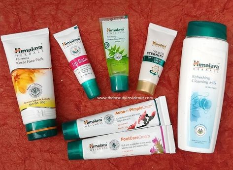 Himalaya Products Review Himalaya Products Skincare, Himalaya Skin Care Products, Himalaya Products, Routine Day, Tea Tree Toner, Korean Skin Care Products, Body Shop Vitamin E, Korean Skin Care Routine, Beginner Makeup Kit