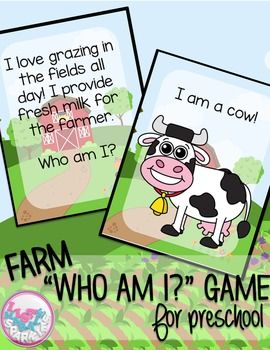 Play this fun interactive game with your students to teach them about 14 different farm animals including a cow, horse, sheep, pig, and more! You can use this a multitude of ways for different grades and abilities! It can be a circle time activity for preschool. Have each child hold a farm animal card and as you read the clues, they can decide if that's their farm animal! Or you can use it in an elementary classroom as a reading comprehension literacy center matching activity! Enjoy!   Now inclu Circle Time Activity, Farm Animals Games, Farm Activities Preschool, Preschool Farm, Farm Lessons, Farm Theme Preschool, Farm Animal Crafts, Community Helpers Preschool, Farm Unit