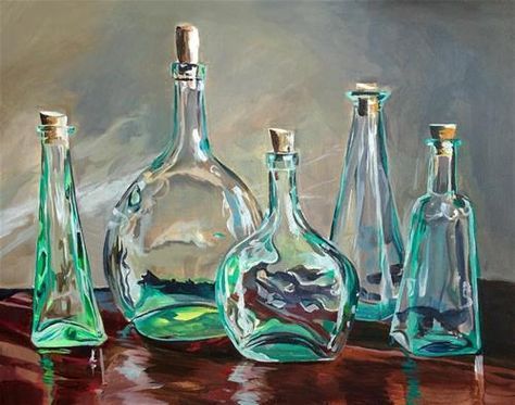 Glass Drawing, Glass Menagerie, Painting Glass, Daily Painting, Still Life Art, Daily Paintworks, Fine Art Gallery, Art Plastique, Original Fine Art